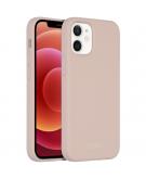 Accezz Liquid Silicone Backcover met MagSafe voor de iPhone 12 Mini - Roze