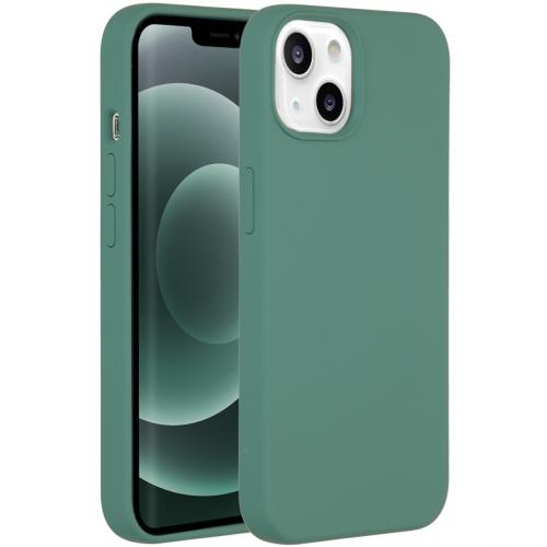 Accezz Liquid Silicone Backcover met MagSafe voor de iPhone 13 Mini - Groen