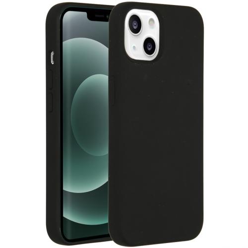 Accezz Liquid Silicone Backcover met MagSafe voor de iPhone 13 Mini - Zwart