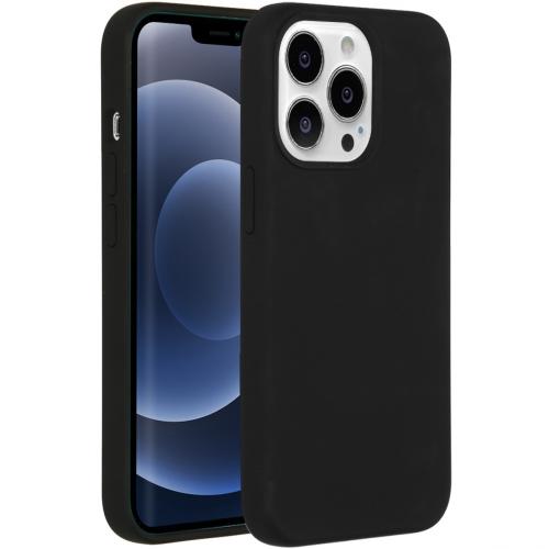 Accezz Liquid Silicone Backcover met MagSafe voor de iPhone 13 Pro - Black