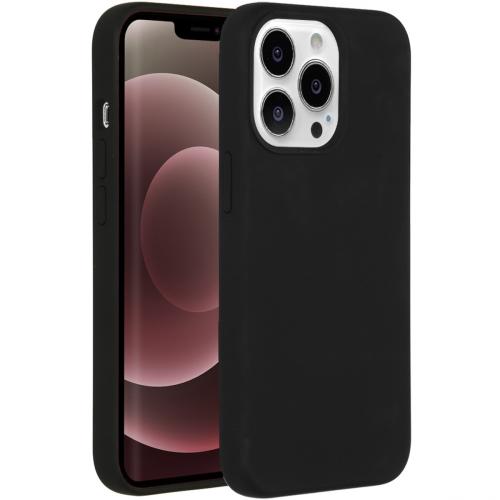 Accezz Liquid Silicone Backcover met MagSafe voor de iPhone 13 Pro Max - Black
