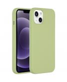 Accezz Liquid Silicone Backcover voor de iPhone 13 - Groen