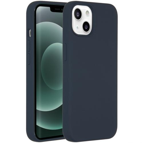 Accezz Liquid Silicone Backcover voor de iPhone 13 Mini - Donkerblauw