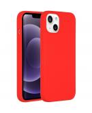 Accezz Liquid Silicone Backcover voor de iPhone 13 - Rood