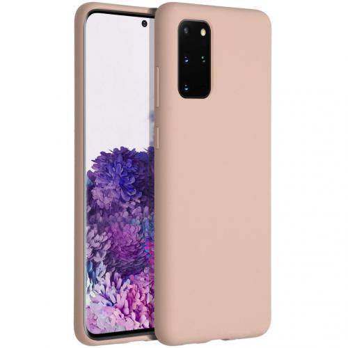 Accezz Liquid Silicone Backcover voor de Samsung Galaxy S20 Plus - Roze