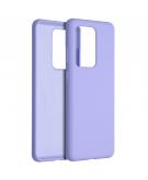 Accezz Liquid Silicone Backcover voor de Samsung Galaxy S20 Ultra - Paars