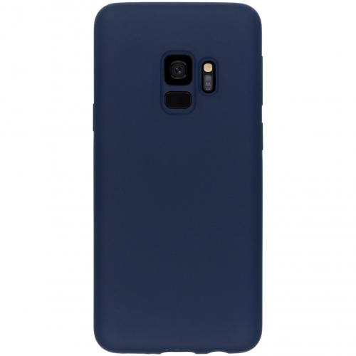 Accezz Liquid Silicone Backcover voor de Samsung Galaxy S9 - Blauw