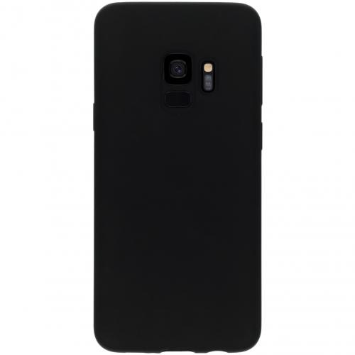 Accezz Liquid Silicone Backcover voor de Samsung Galaxy S9 - Zwart