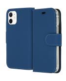 Accezz Wallet Softcase Booktype voor de iPhone 12 Mini - Blauw