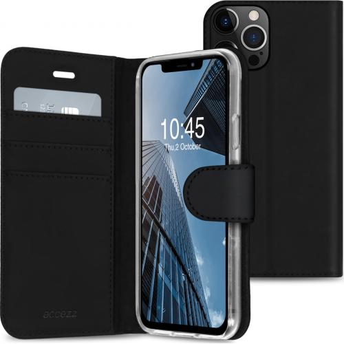 Accezz Wallet Softcase Booktype voor de iPhone 13 Pro Max - Zwart