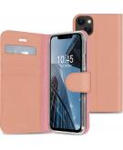 Accezz Wallet Softcase Booktype voor de iPhone 13 - Rosé Goud
