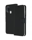 Accezz Wallet Softcase Booktype voor de Samsung Galaxy A21s - Zwart