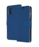 Accezz Wallet Softcase Booktype voor de Samsung Galaxy A51 - Donkerblauw