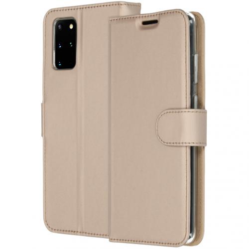 Accezz Wallet Softcase Booktype voor de Samsung Galaxy S20 Plus - Goud