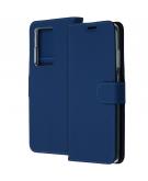 Accezz Wallet Softcase Booktype voor de Samsung Galaxy S20 Ultra - Blauw