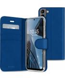 Accezz Wallet Softcase Booktype voor de Samsung Galaxy S21 FE - Donkerblauw