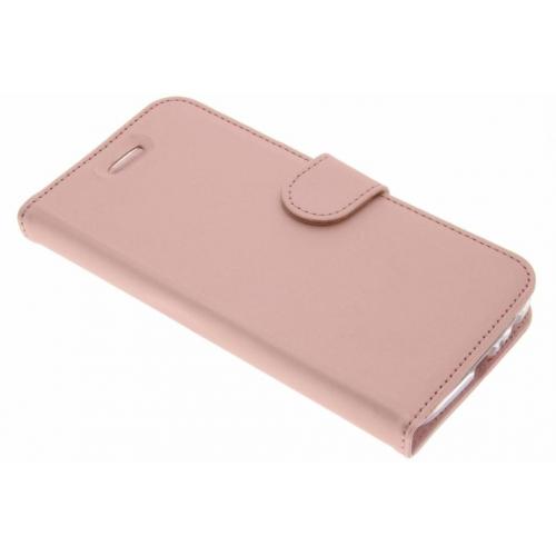Accezz Wallet Softcase Booktype voor Motorola Moto G5 Plus - Rosé goud