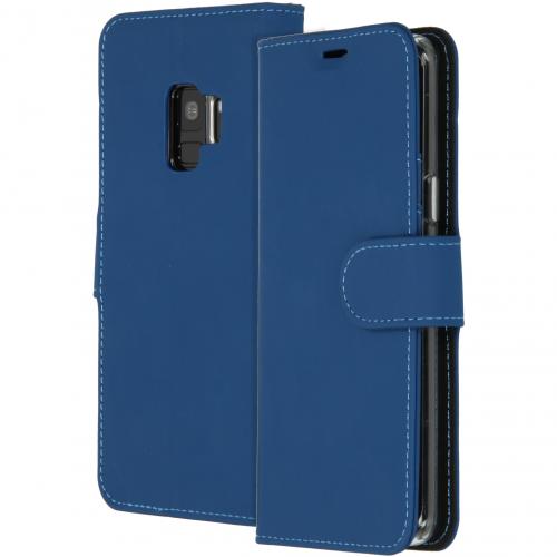 Accezz Wallet Softcase Booktype voor Samsung Galaxy S9 - Donkerblauw