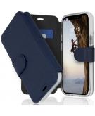 Accezz Xtreme Wallet Booktype voor de iPhone 12 Mini - Donkerblauw