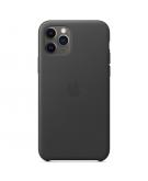 Apple Leather Backcover voor de iPhone 11 Pro - Black