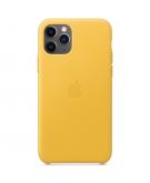 Apple Leather Backcover voor de iPhone 11 Pro - Meyer Lemon