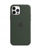 Apple Silicone Backcover MagSafe voor de iPhone 12 (Pro) - Cypress Green