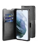 BeHello - Samsung Galaxy S21 FE Hoesje - Gel Wallet Case Zwart