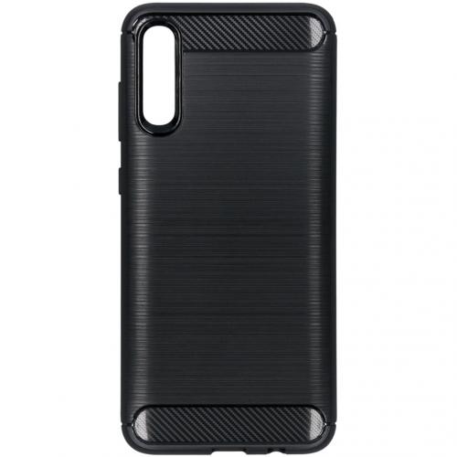 Brushed Backcover voor de Samsung Galaxy A70 - Zwart