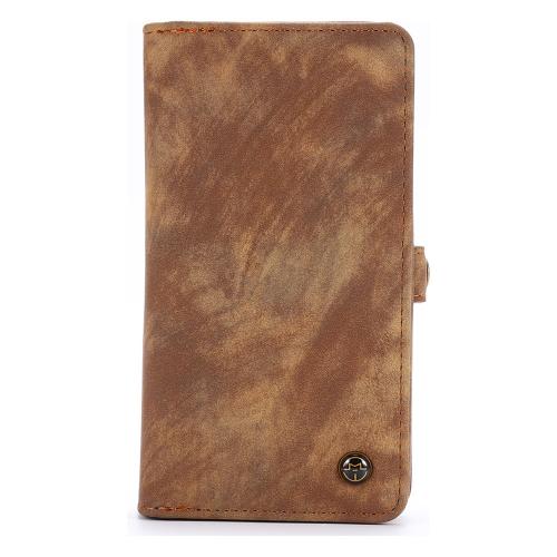 Caseme - iPhone 13 Pro Max Hoesje - Portemonnee met Uitneembare Case Vintage Bruin