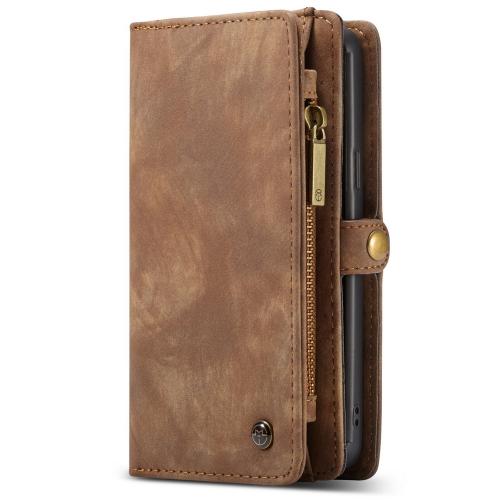 CaseMe Luxe Lederen 2 in 1 Portemonnee Booktype voor de Samsung Galaxy S9 Plus - Bruin