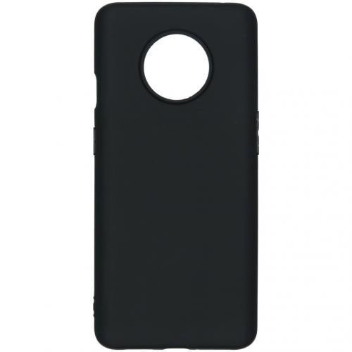 Color Backcover voor de OnePlus 7T - Zwart