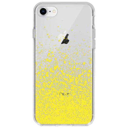Design Backcover voor de iPhone SE (2022 / 2020) / 8 / 7 - Splatter Yellow