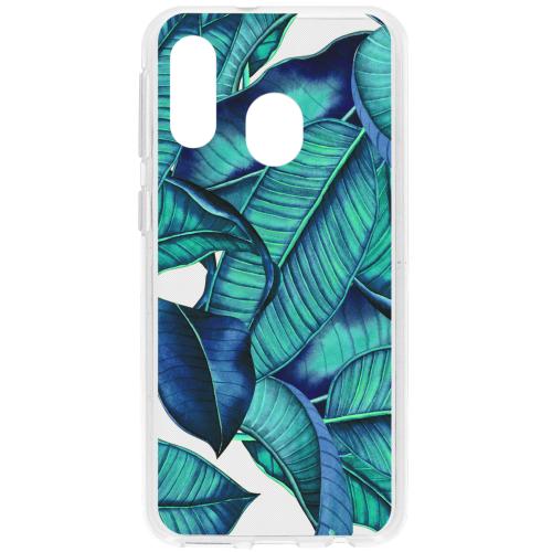 Design Backcover voor de Samsung Galaxy A40 - Blue Botanic