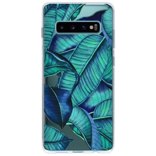 Design Backcover voor de Samsung Galaxy S10 Plus - Blue Botanic
