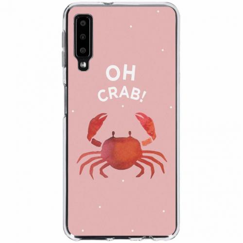 Design Backcover voor Samsung Galaxy A7 (2018) - Oh Crab