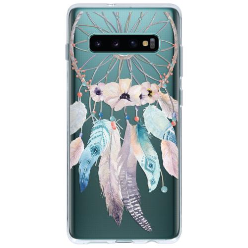Design Backcover voor Samsung Galaxy S10 Plus - Dromenvanger Feathers