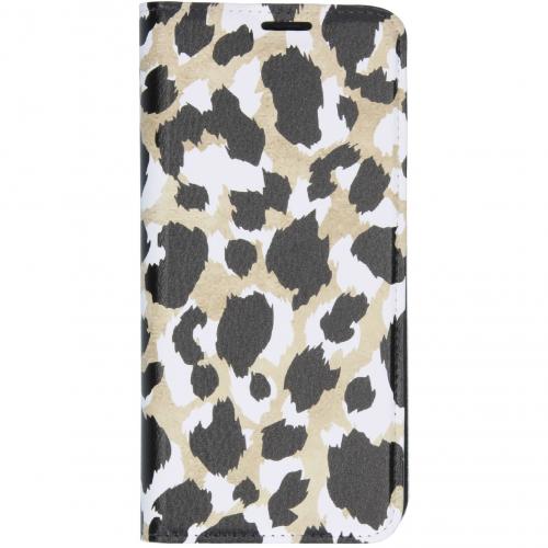 Design Softcase Booktype voor de Samsung Galaxy S20 Plus - Panter Zwart