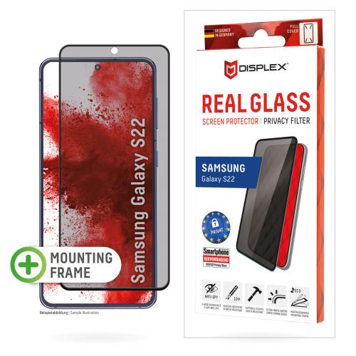 Displex Screenprotector Privacy Glass Full Cover voor de Samsung Galaxy S22