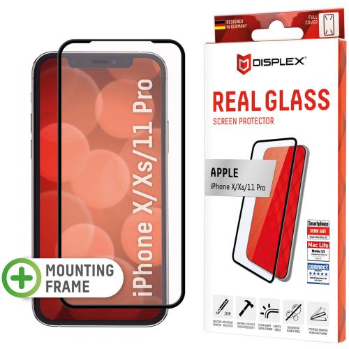 Displex Screenprotector Real Glass Full Cover voor de iPhone 11 Pro / Xs / X