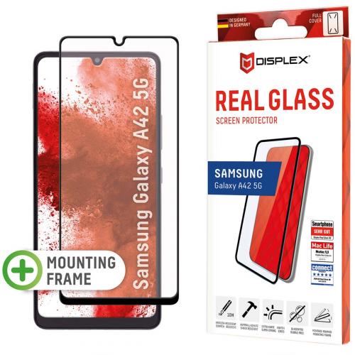 Displex Screenprotector Real Glass Full Cover voor de Samsung Galaxy A42