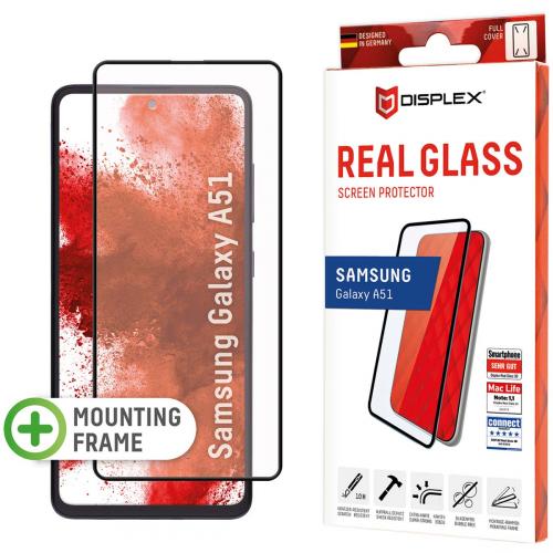 Displex Screenprotector Real Glass Full Cover voor de Samsung Galaxy A51