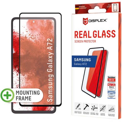 Displex Screenprotector Real Glass Full Cover voor de Samsung Galaxy A72