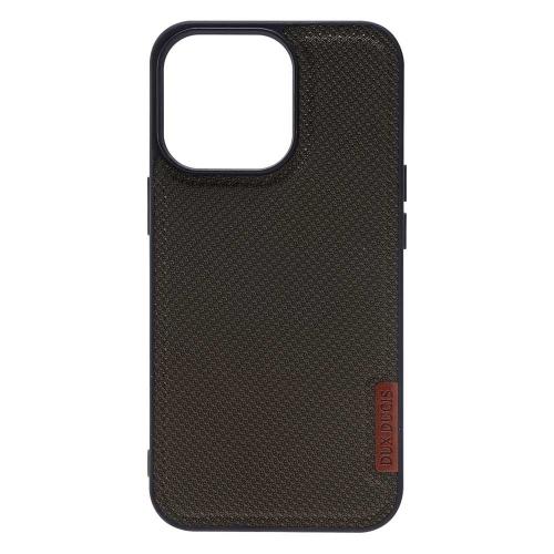 Dux Ducis - iPhone 13 Pro Hoesje - Back Case Fino Series Groen