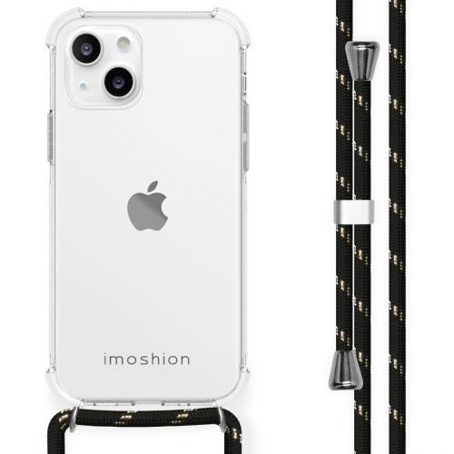 iMoshion Backcover met koord voor de iPhone 13 Mini - Zwart / Goud