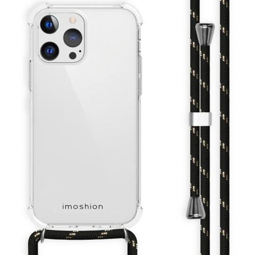 iMoshion Backcover met koord voor de iPhone 13 Pro - Zwart / Goud