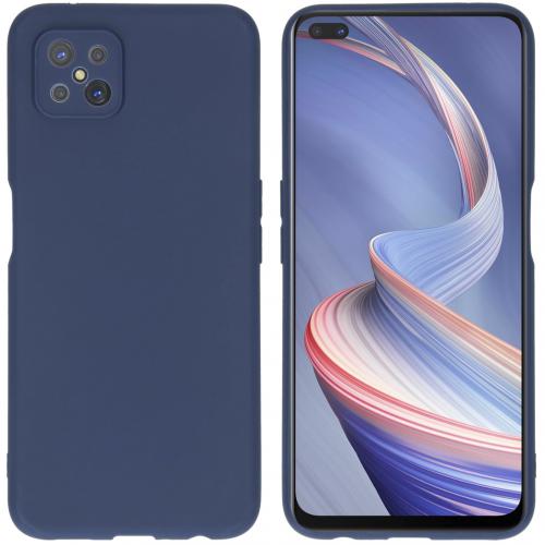 iMoshion Color Backcover voor de Oppo Reno4 Z 5G - Donkerblauw