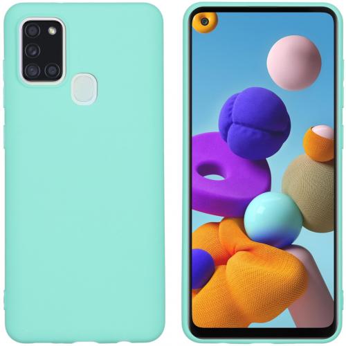iMoshion Color Backcover voor de Samsung Galaxy A21s - Mintgroen