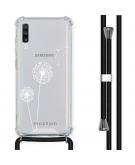 iMoshion Design hoesje met koord voor de Samsung Galaxy A70 - Paardenbloem - Wit