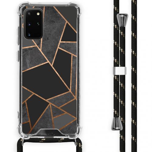 iMoshion Design hoesje met koord voor de Samsung Galaxy S20 Plus - Grafisch Koper - Zwart