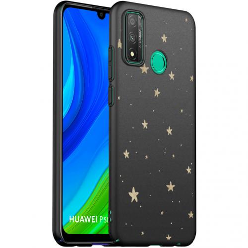 iMoshion Design hoesje voor de Huawei P Smart (2020) - Sterren - Zwart / Goud
